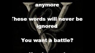 Bullet For My Valentine-You Want a Battle?(Here's a War) - Lyric video