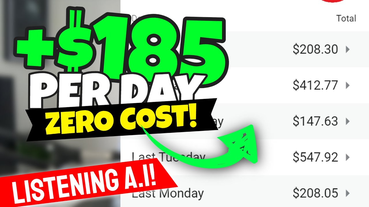 ZERO COST A.I Listening Tool Pays +$183 PER DAY (Make Money Online For Newbies)