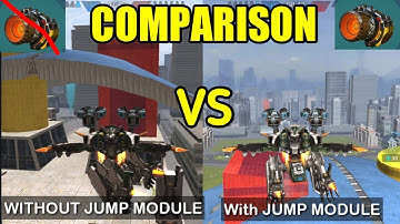 ao jun with jump module vs ao jun without jump module - war robots comparison