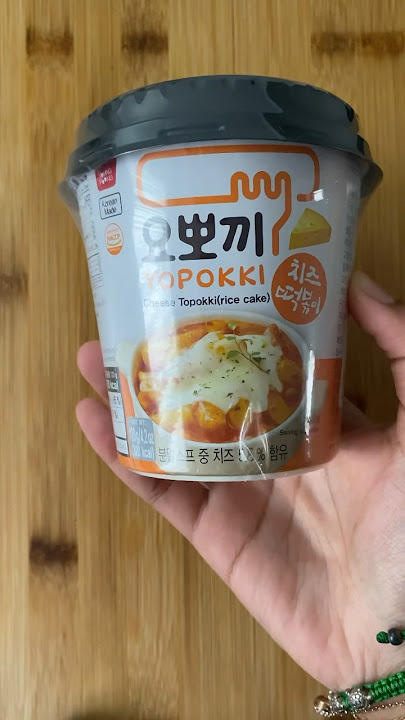 Tried instant Tteokbokki (rice cake 🍙) with cheese for the first Time #tteokbokki #chess #ricecake