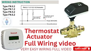Honeywell Thermostat and Actuator Wiring | Flowcon Actuator Wiring | HVACSUPPORTTECHIE