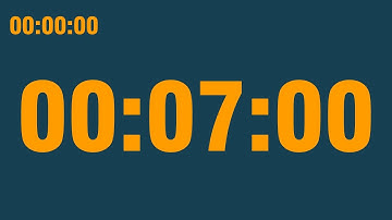 7 minute timer (with end alarm, time elapsed and progress bar)