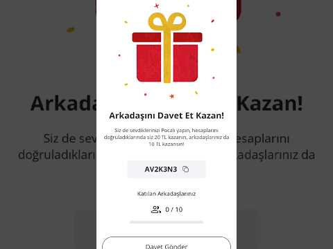 Poca uygulaması davet et para kazan | arkadaşını davet et para kazan KOD : AV2K3N3