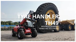 Experience Efficiency with the Manitou TH49 Tyre Handler