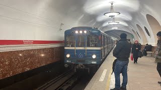 Полная поездка по Кировско-Выборгской линии(1) от «Девяткино» до «Пр-т Ветеранов»