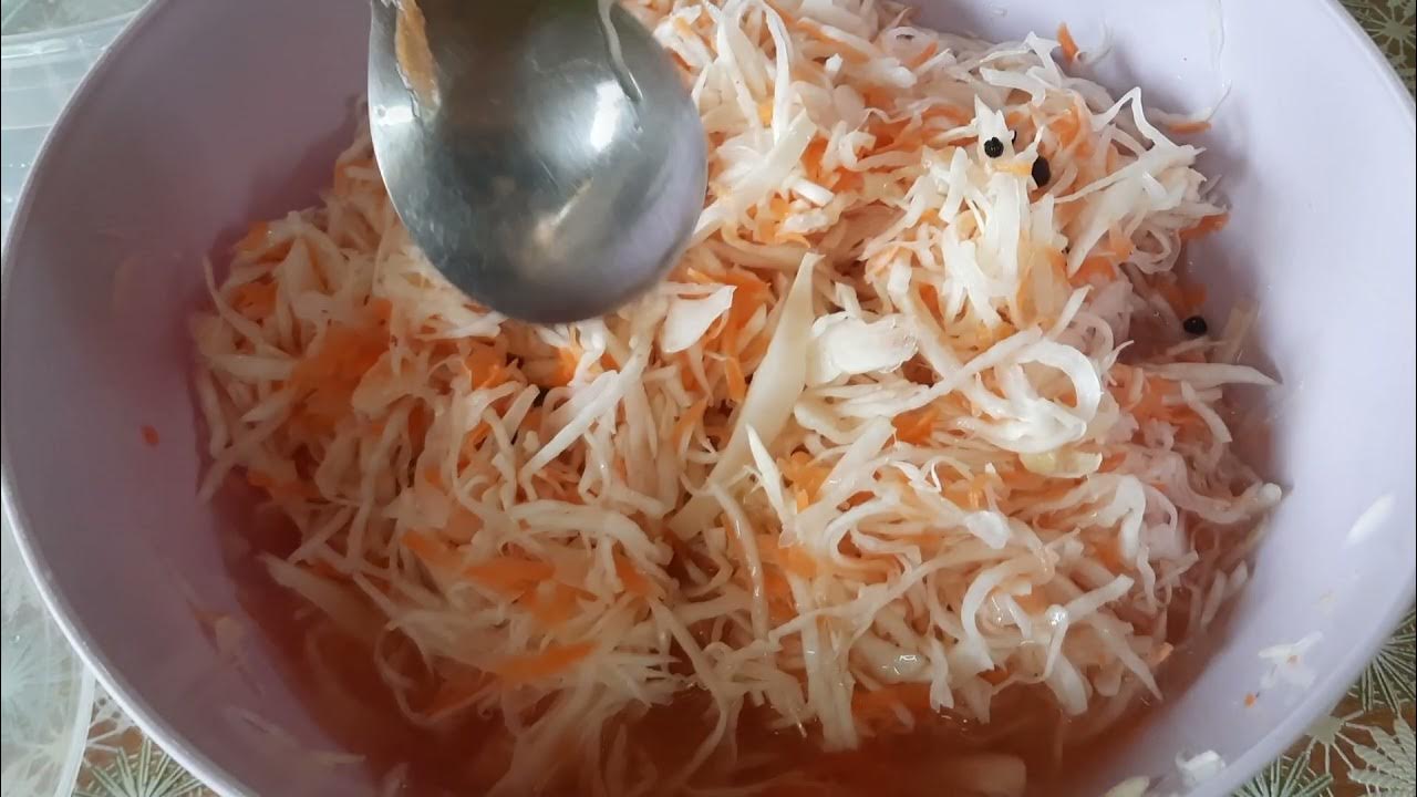 Капуста маринованная Быстрый рецепт - YouTube