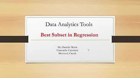 Analytics Tools Series: Best Subset