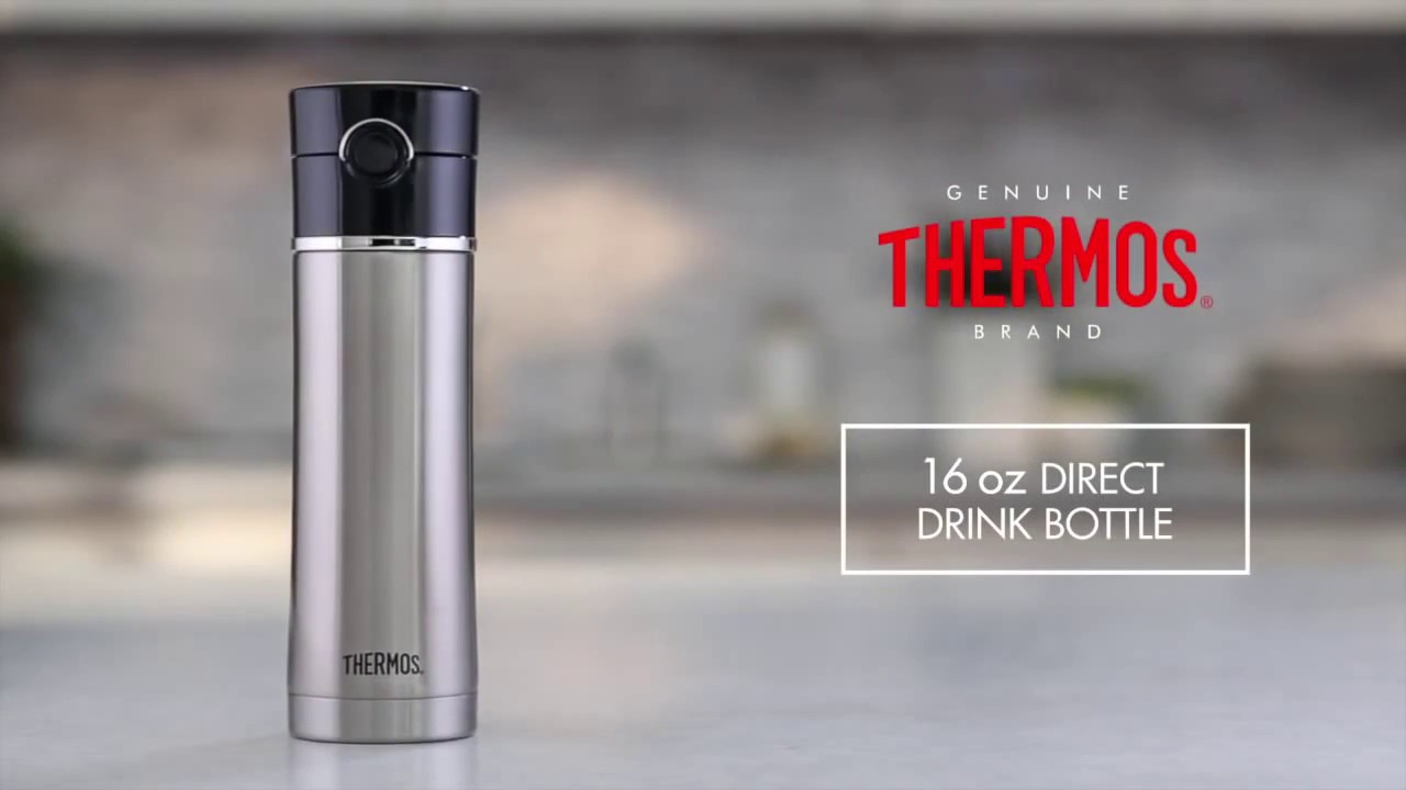 Thermos 16 oz. Sipp Vacuum Insulated Stainless Steel Water Bottle -  Silver/Black