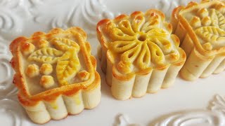 今年超火的酥皮月饼想不到做法和材料都这么简单| Popular Chinese mooncake recipe, So easy and simple ingredients