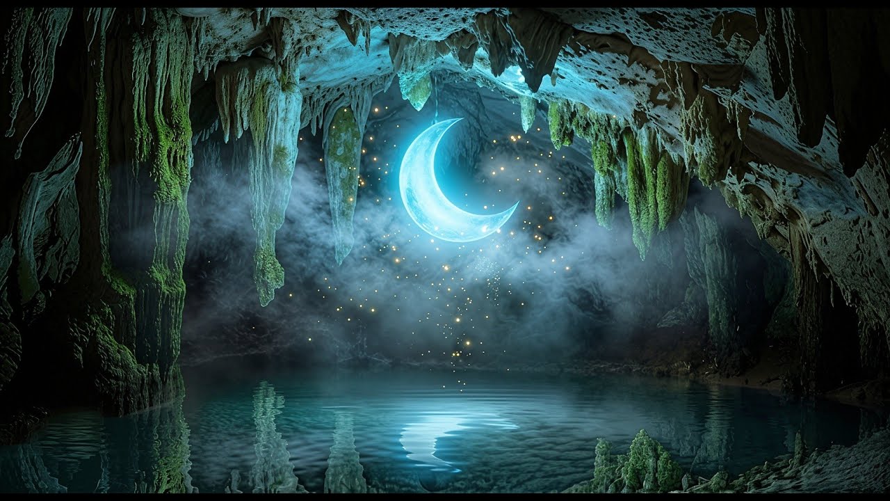 Magical Moon Cave Ambience 🌙✨ | Relaxing Fantasy Atmosphere
