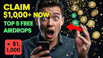 Discover the top 5 hottest airdrop you can claim NOW to earn thousands of dollars in free tokens!