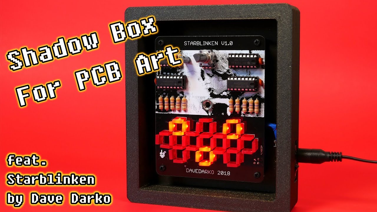 Creating a 3D Printed Shadow Box for PCB Art - YouTube
