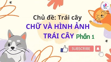 Chữ và hình ảnh trái cây. Phần 1 - Glenn Doman Flash Card