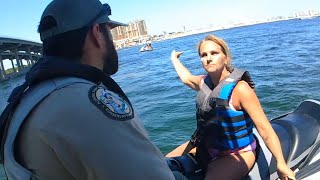 Police Catch Karen & Catch Her Riding Dirty On Jetski @DonnyRapture