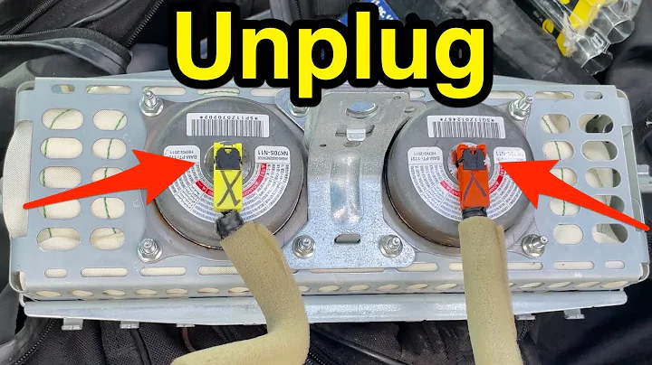 How to unplug orange & yellow airbag connectors on Nissan and Infinity cars.
