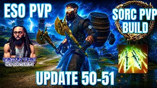ESO PVP: META SORC PVP BUILD UPDATE 50-51!! MOST WELL ROUNDED SORC BUILD!!