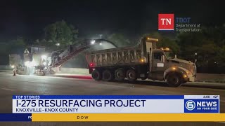 TDOT works to resurface I-275 in Knox County