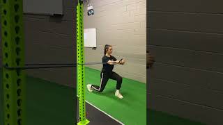 Split Squat Pallof Press