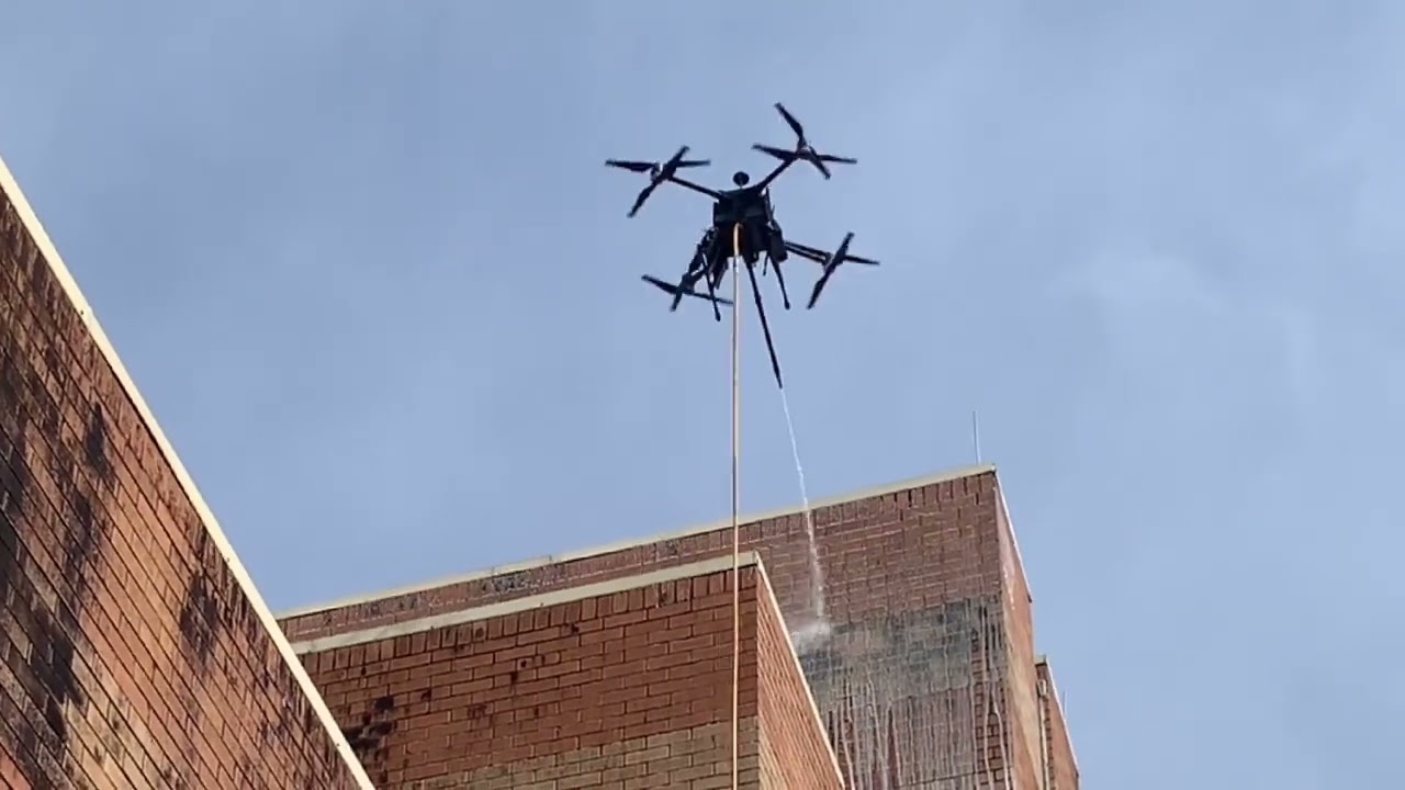 Drone Powered Pressure Washing with AllAces
