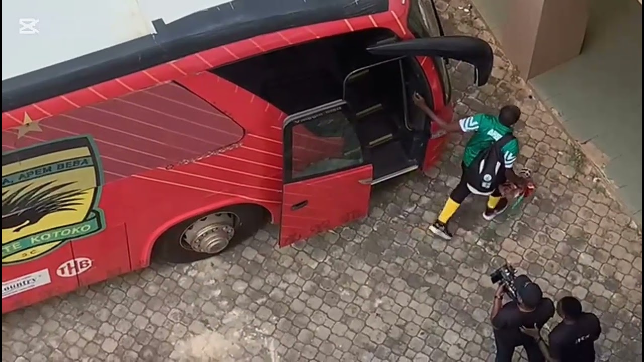 Kotoko vs B. Chelsea Team arrival at Baba Yara stadium 