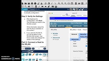 13.2.7 Packet Tracer - Configure a Basic WLAN on the WLC