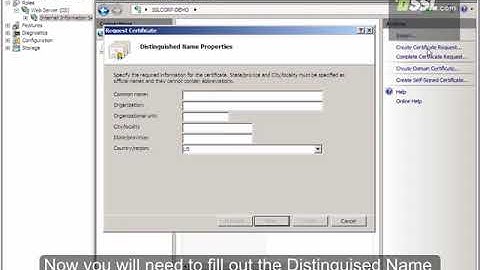 Generate CSR for Windows Server 2008 and IIS 7