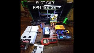 SLOT CAR  RPM  TESTSET  FOR MOTOR AND SLOTCAR  AND THE COST