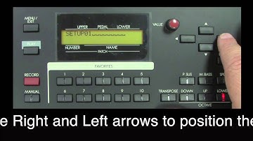 HOW TO SAVE A SETUP or WHOLE ON A HAMMOND Sk