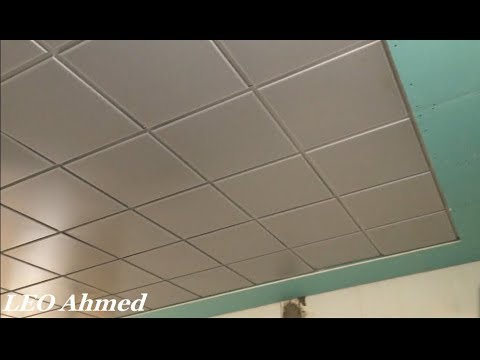 Aluminum Ceiling Tiles Installation Gypsum Board Siding Youtube