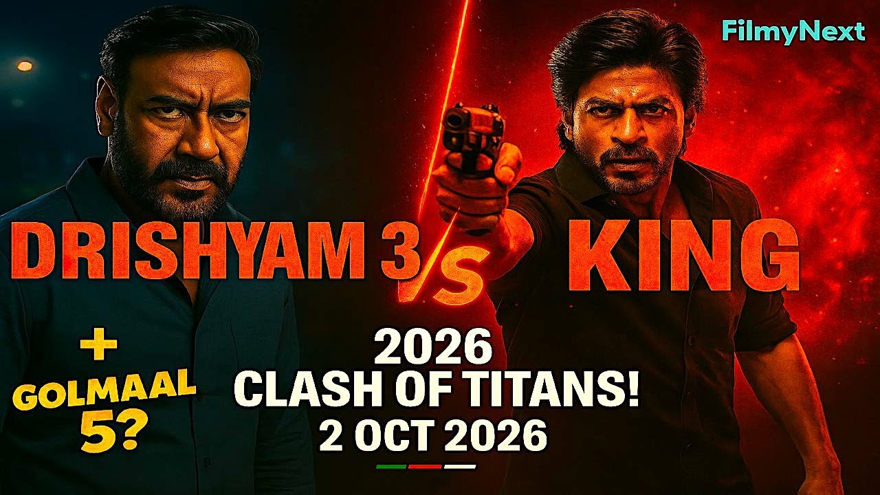 Drishyam 3 vs King: Ajay Devgn Vs SRK.|FilmyNext.