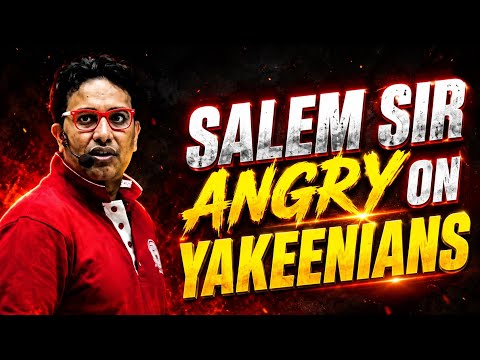 Saleem Sir Lost His Cool in Today's Yakeen 2.0 NEET 2027 Lecture! 🔥 | #saleemsirpw #saleemsirangry