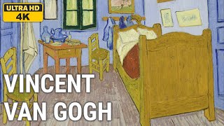 Vincent van Gogh: A collection of 10 oil paintings with title and year, around 1889 [4K]