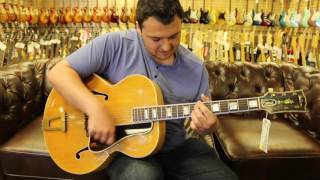 Aris Kare playing our 1940's Gibson L-5 Script Logo here at Norman's Rare Guitars
