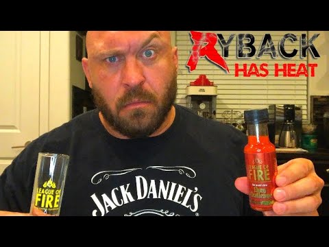 League of Fire Hot Pepper Chug Challenge By UK Chili Queen-Ryback Has
