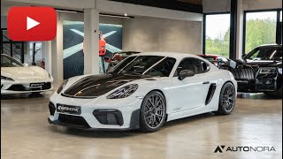 Porsche 718 Cayman GT4 RS Weissach in weiss