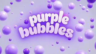 Romantic Purple Bubbles 💜 | Soft Ambient Light Loop | Relaxing 4K Visuals screenshot 4