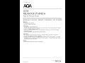 Merged 2025 AQA GCSE Religious Studies A Paper 2a And Mark Scheme 8062 2a ThemATIc Studies