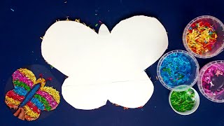 Easy wall decor ideas/Beautiful Wall Decor Ideas using Colored paper scraps/Best out of waste crafts