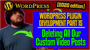 Delete All Custom Posts - WordPress Boilerplate Plugin Development 2020 [part 15]