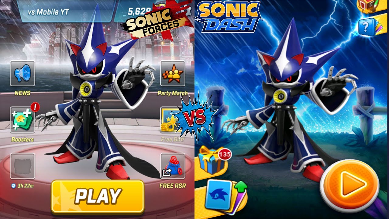 Sonic Forces vs Sonic Dash - Neo Metal Sonic New Character Unlocked All ...