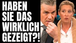 ARMSELIG! Als LANZ diesen Einspieler bringt, zieht ALICE den Stecker! - Dann legt AFD CHEFIN los!