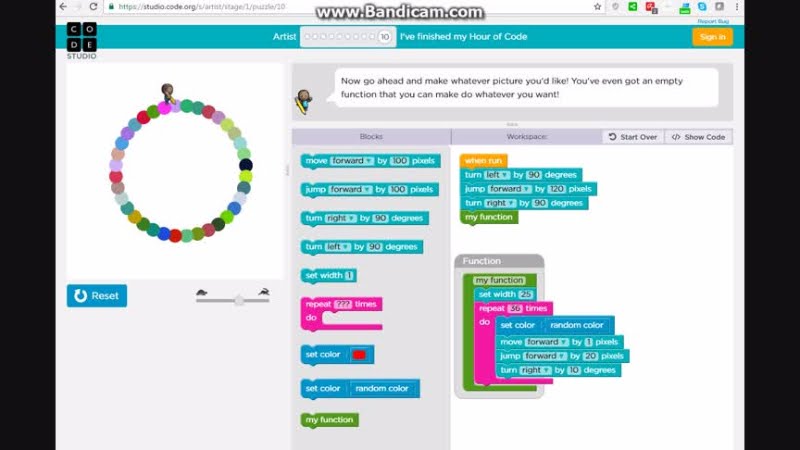 Hour of Code - Artist - colored beads - YouTube