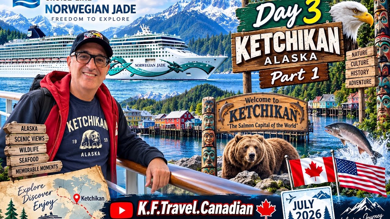 🇺🇸 Ketchikan Alaska Adventure! Exploring the Salmon Capital | Norwegian Jade Cruise Day 3