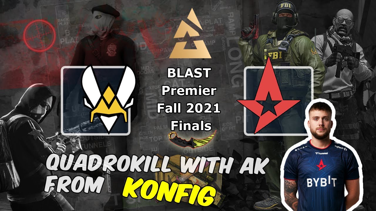 QuadroKill with AK from K0nfig on Nuke, Vitality vs Astralis, BLAST Premier Fall Final 2021