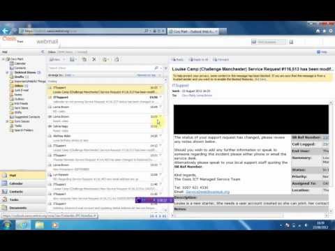 Oasis Remote Access: Tour Of Outlook WebMail