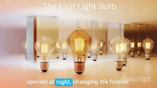 The first light bulb