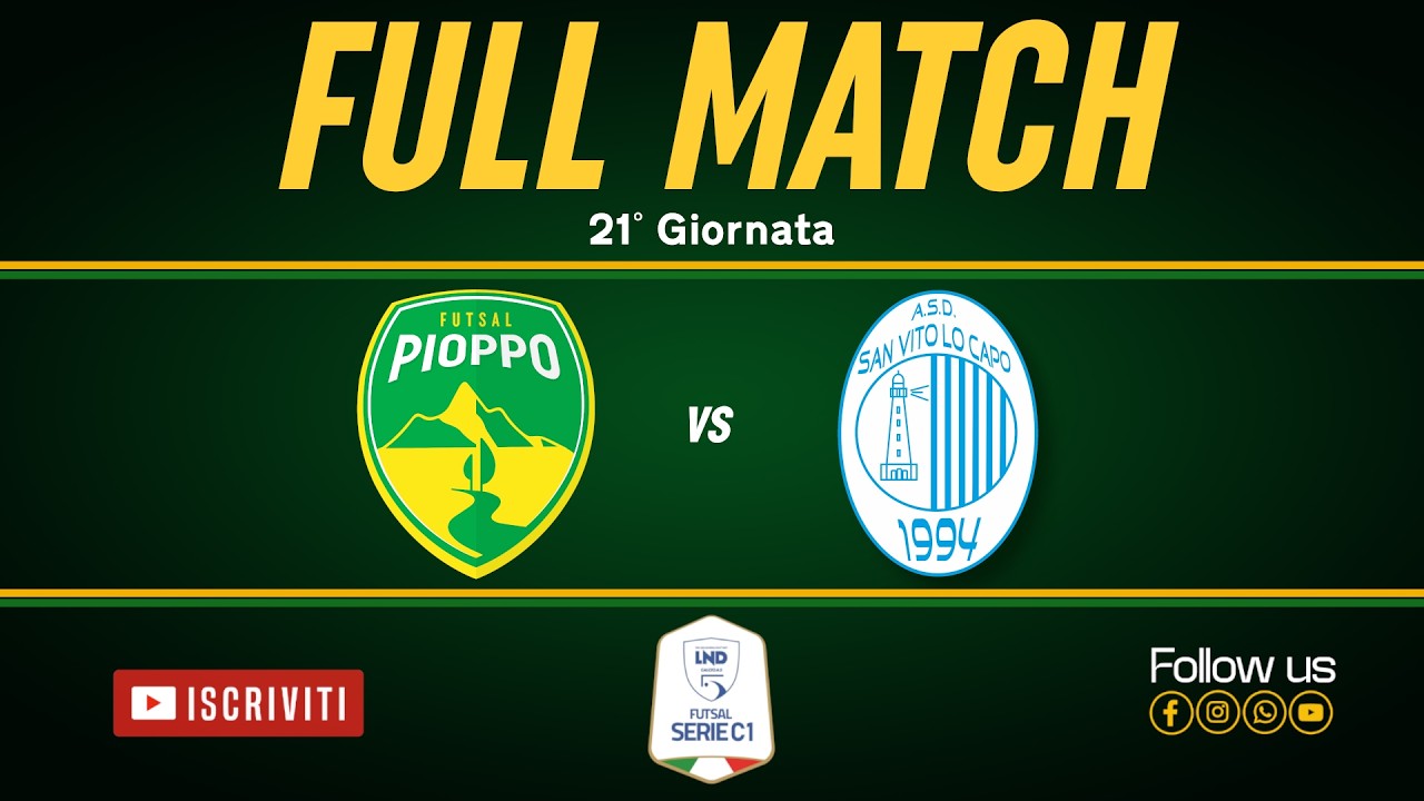 FULL MATCH - Pioppo Futsal - San Vito C5 SERIE C1 25/26 - 21°Gior. - #sports #futsal #shorts #viral