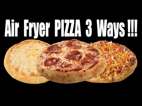 Air Fryer PIZZA 3 Ways!! - Can You Cook Pizza in an Air Fryer - The Wolfe Pit