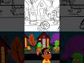 How we made Spooky Halloween story | Storyboard + Animation 👻 Cool School #shorts