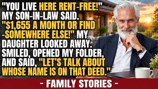 You're Living In My House Rent Free! Said My Son In Law  But...